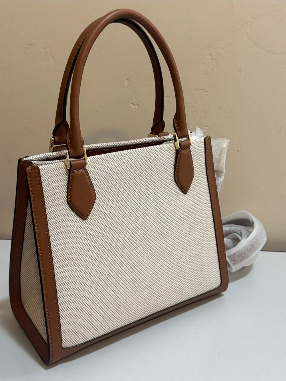 NEW✨NEW✨Kate Spade Ellie Small Tote Warm Gingerbread Canvas Satchel